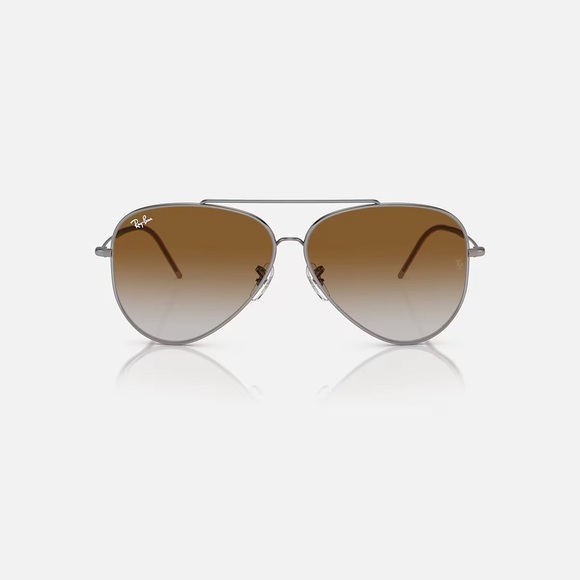 VINTAGE Ray-Ban Aviator Classic Sunglasses in Polished Gunmetal